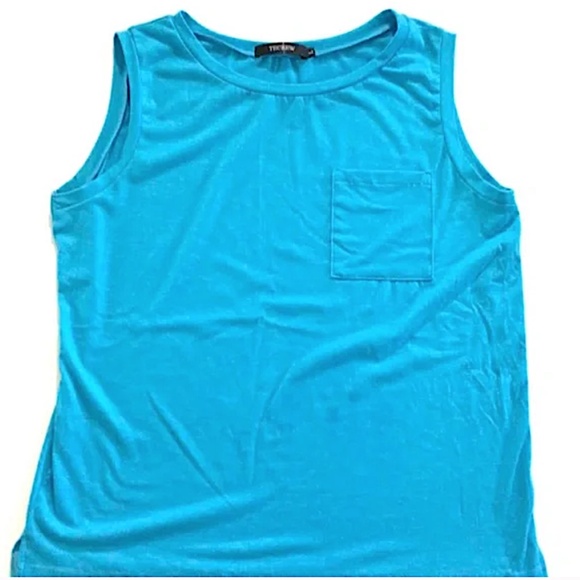 Set of 2 T Crew Womens Tank Tops, L, Pink and Blue - Picture 6 of 6